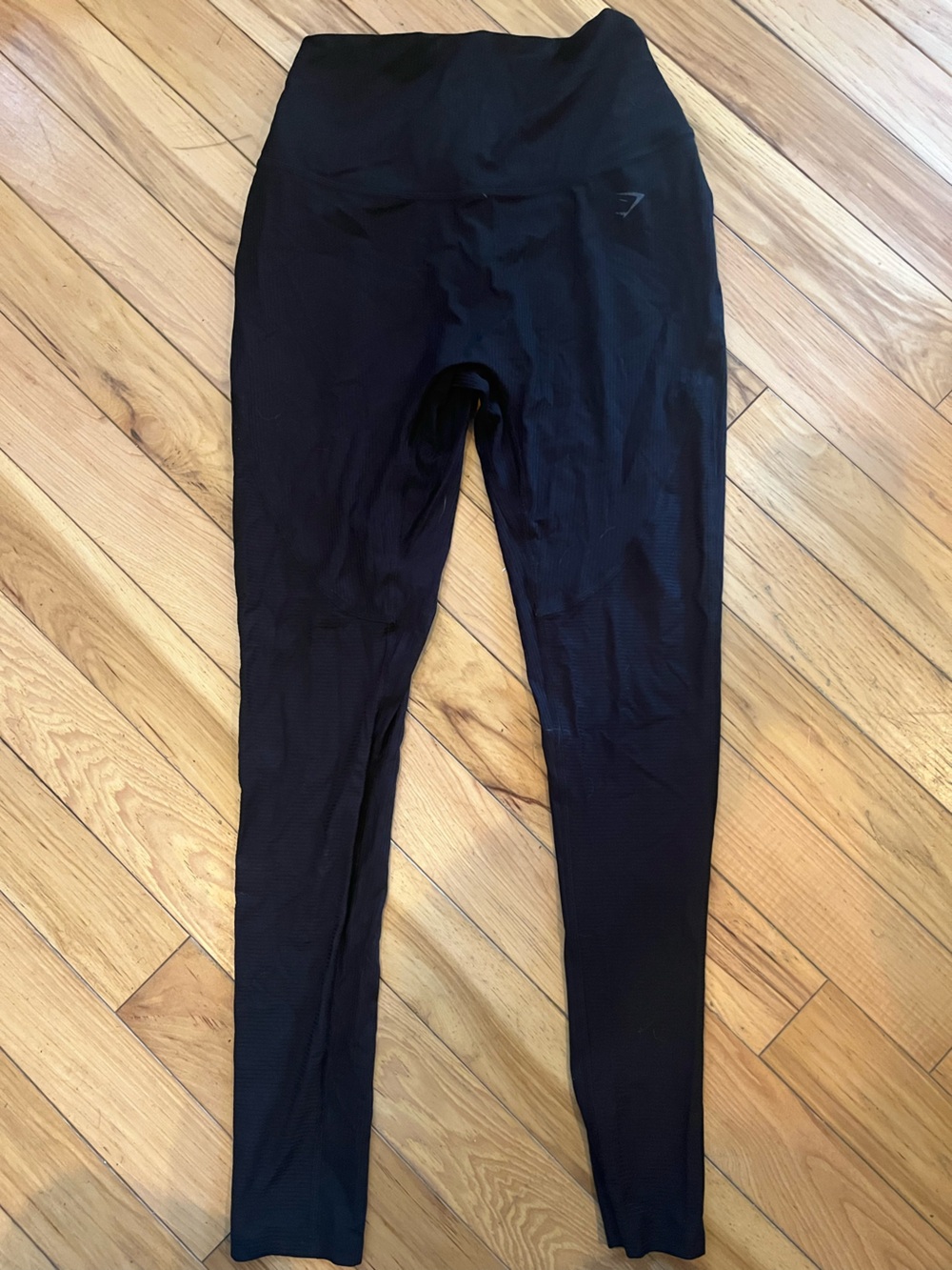 Gymshark Women’s Black High-Rise Performance Ribbed Leggings